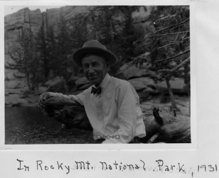 A photograph of Aven Nelson in Rocky Mountain National Park